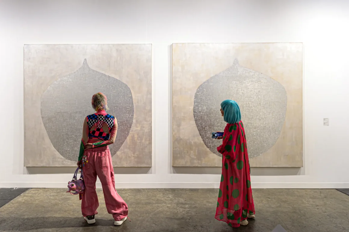 Installation view of Ames Yavuz presentation at Art Basel Hong Kong. Courtesy Art Basel.