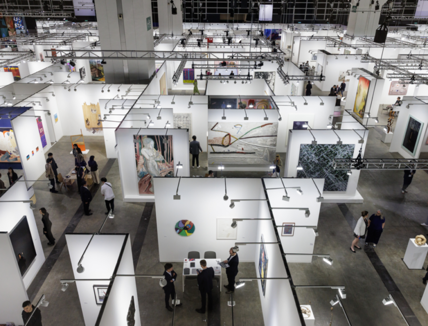Art basel 2025 Installation view of Art Basel Hong Kong 2025 at the Hong Kong Convention and Exhibition Centre. Courtesy Art Basel Hong Kong.